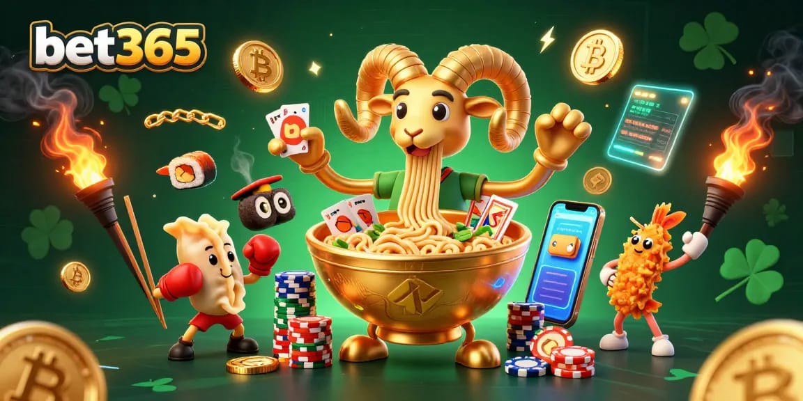Engage in exciting bets with bet365 featuring animated casino elements and crypto graphics.