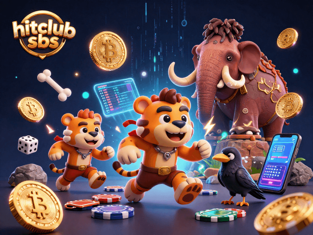 Engage in the vibrant casino scene at hitclub sbs with prehistoric characters and crypto elements.