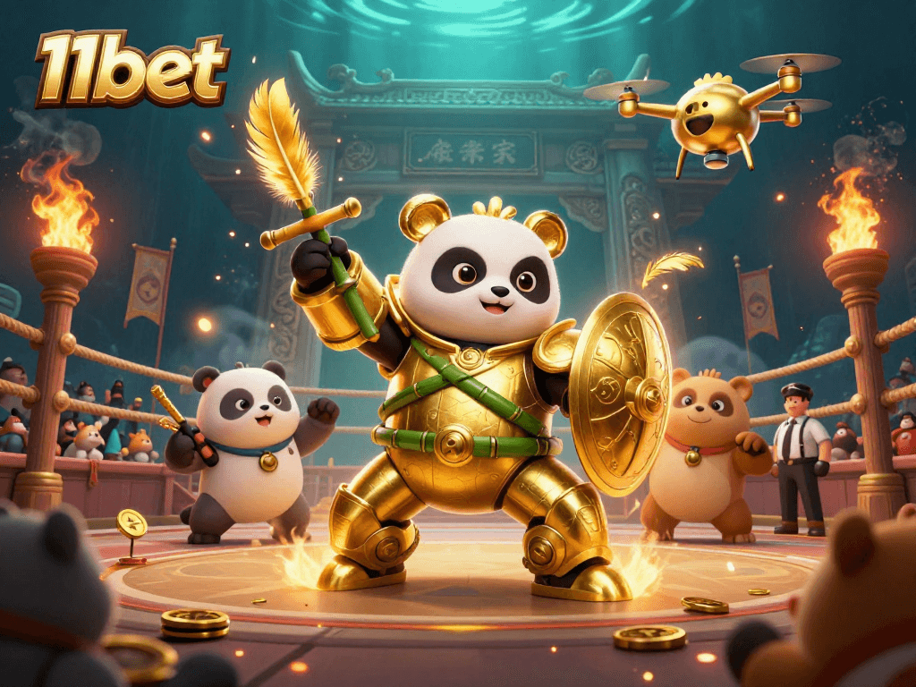 Experience the thrill of 11bet in a vibrant, dynamic casino fighting arena.