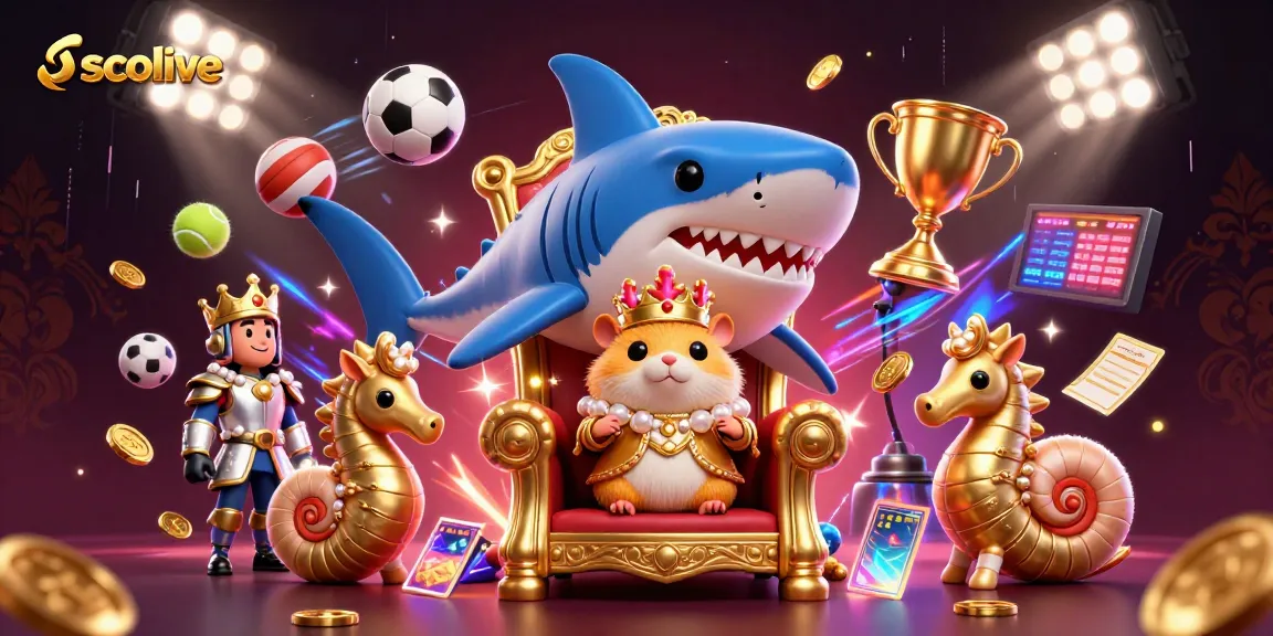 Socolive delivers high-quality football streaming, featuring vibrant sports elements and royal characters.