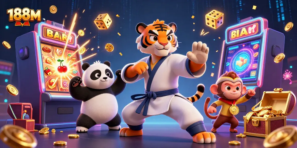 Experience the thrilling casino world with 188 M's vibrant characters and dynamic game scenes.