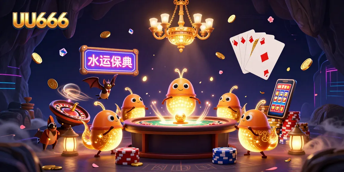 Play and win at UU666's vibrant cave casino with glowworms illuminating the action!