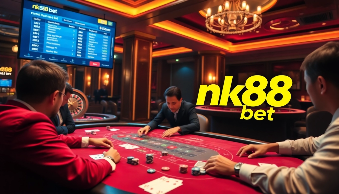 Experience thrilling moments at nk88 bet with professional poker games and exciting casino vibes.