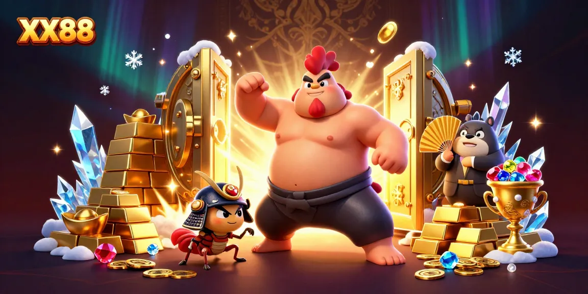 Experience thrilling wins at XX88 with dazzling casino treasures and spirited characters!