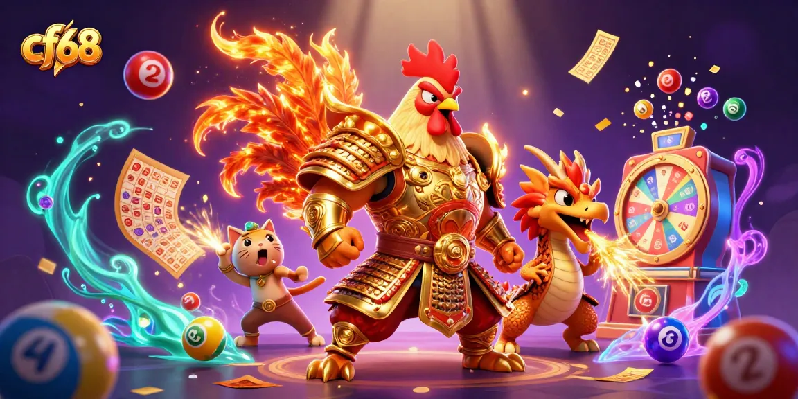 Experience thrilling moments at cf68 with animated characters and vibrant gaming elements.