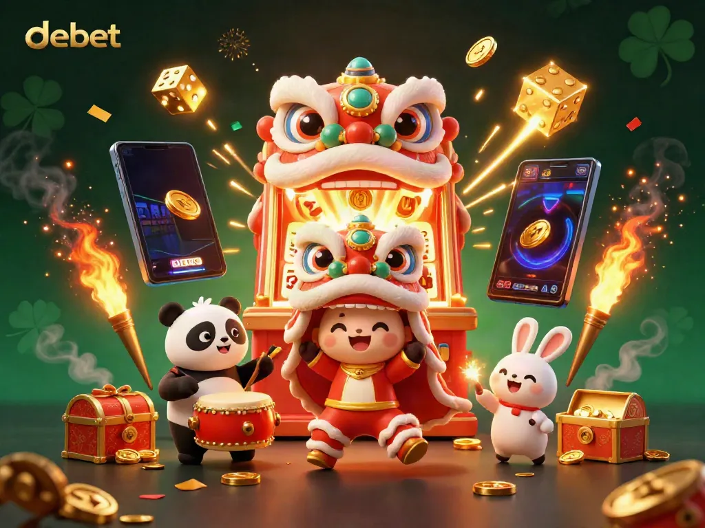 Experience the thrilling debet casino with dynamic games and vibrant characters in a festive atmosphere.