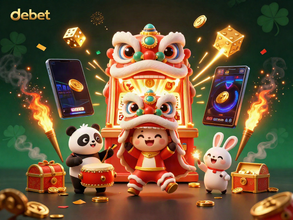 Experience the thrilling debet casino with dynamic games and vibrant characters in a festive atmosphere.