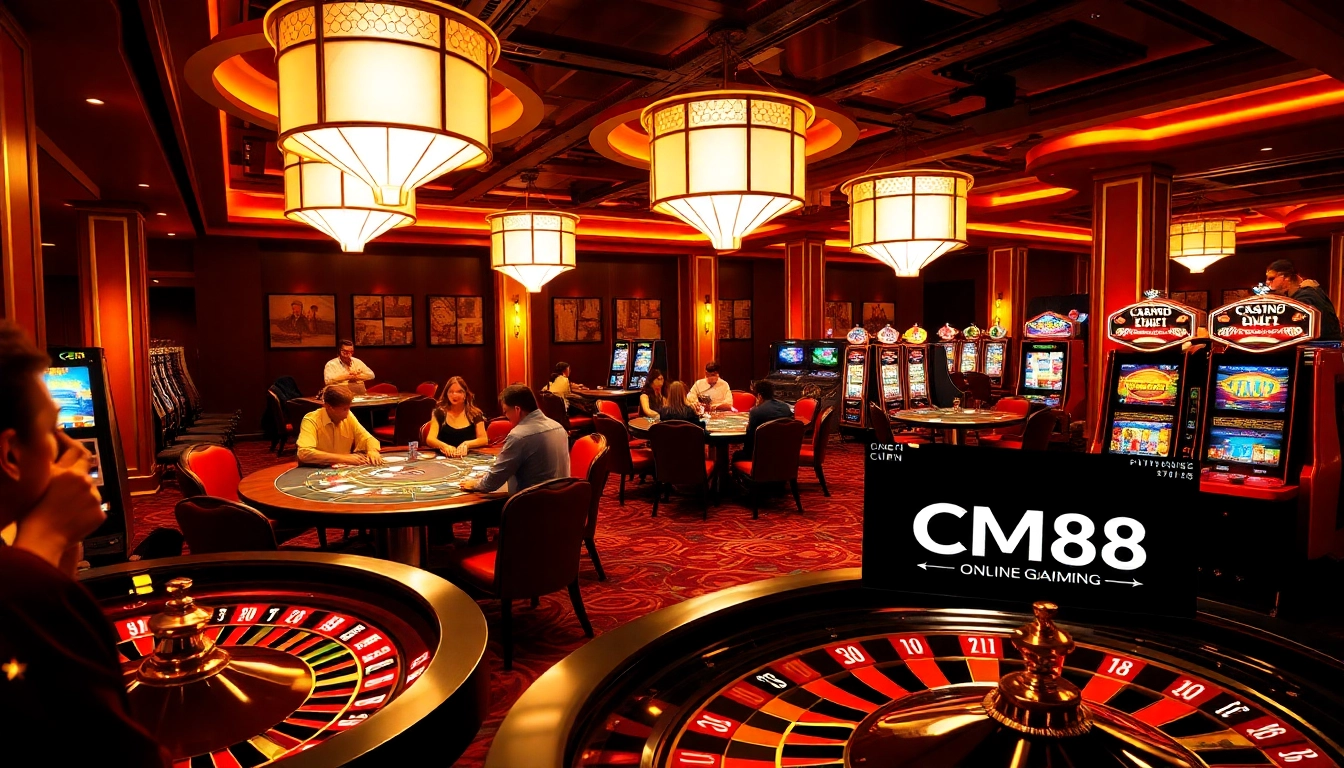 Experience the thrill of gambling at CM88 Casino with exciting roulette and poker action.