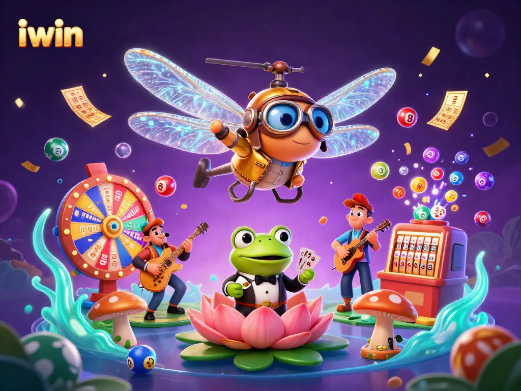 Engage with the vibrant iwin casino scene featuring dynamic characters and exciting gaming elements.