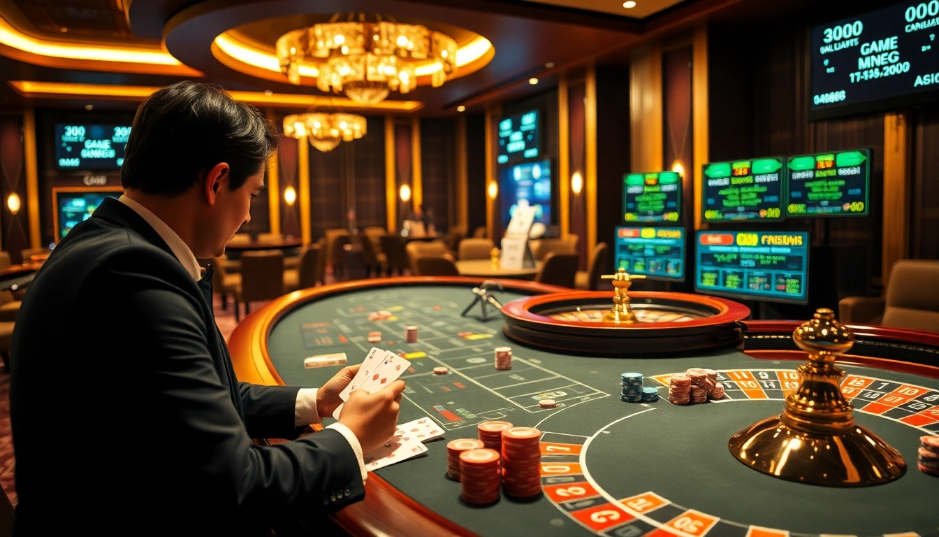 Players strategizing with CM8888 gaming components at an upscale casino table.