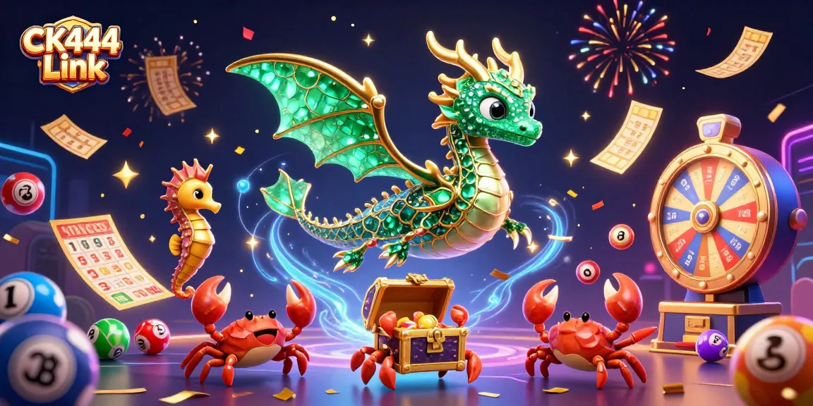 Engage with the vibrant CK444 Link casino experience featuring dynamic gaming elements and enchanting illustrations.
