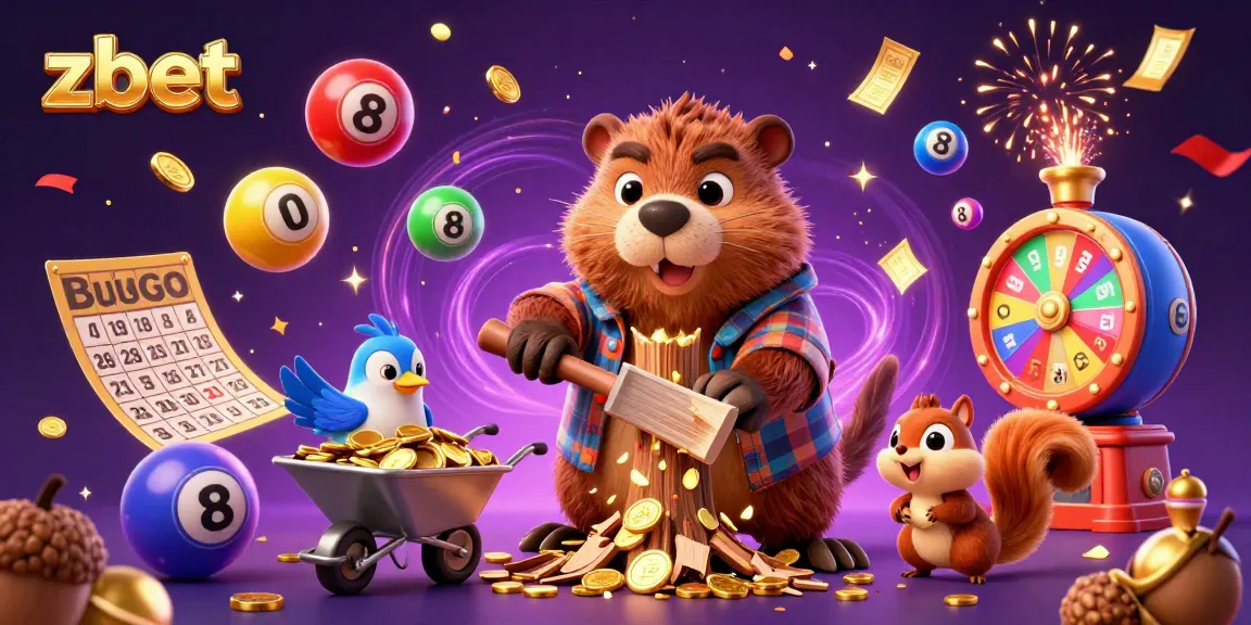 Experience winning vibes with zbet in a colorful casino-themed scene full of excitement and prizes.