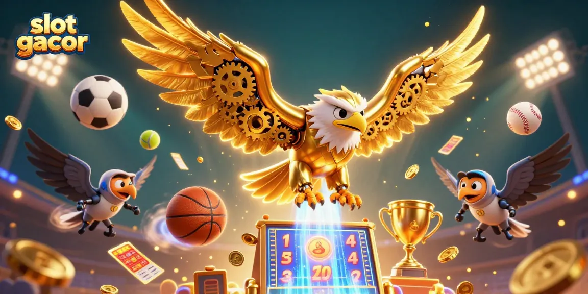 Mainkan slot gacor dengan tampilan slot petir dan penguin emas pada jackpot yang menggelegar.