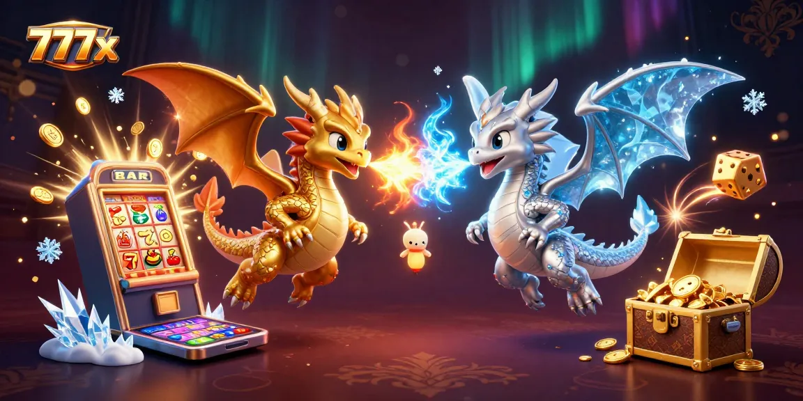 Experience the thrilling world of 777x with dynamic dragons and casino elements fueling excitement.